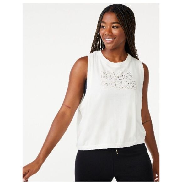 Women’s Plus Logo Muscle Tank Top Shirt Active Workout 2-Pack Size XXXL (22) - Picture 9 of 13